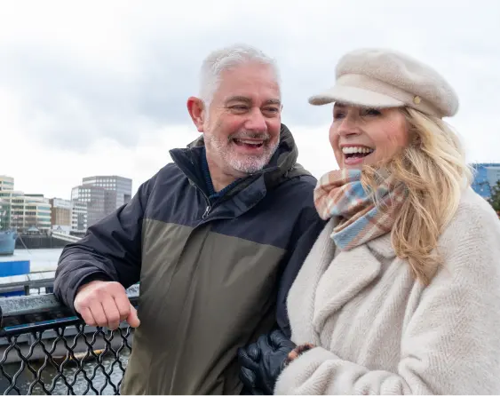 Happy Couple In The City